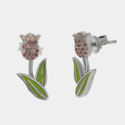 Orecchini in Argento 925 tulipano - BYSIMON gioielli