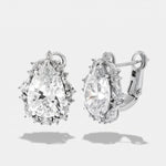Orecchini argento 925 a monachella con zirconi - BYSIMON gioielli