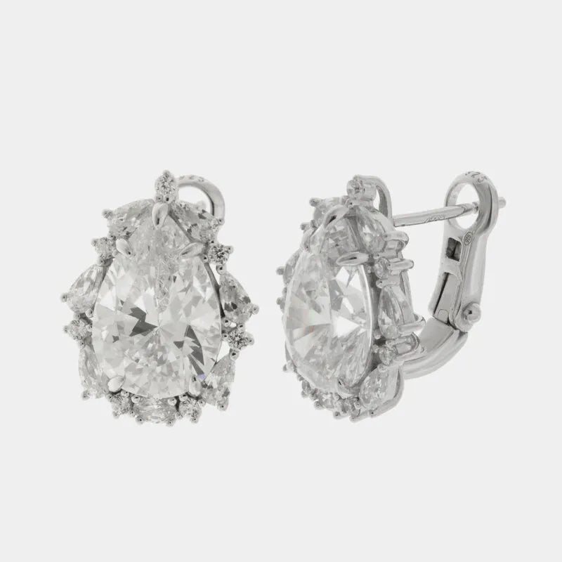 Orecchini in Argento 925 a monachella con zirconi