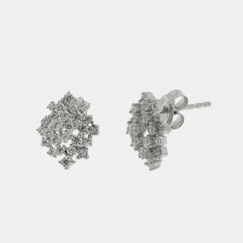 Orecchini in Argento 925 a lobo zirconato