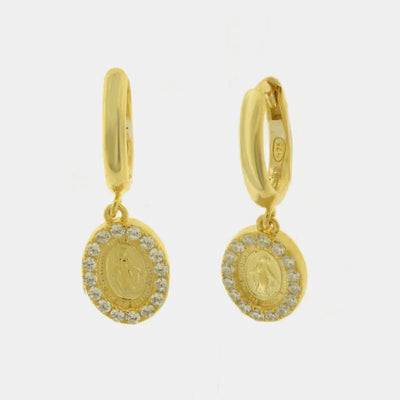 Orecchini argento 925 Madonna - BYSIMON gioielli