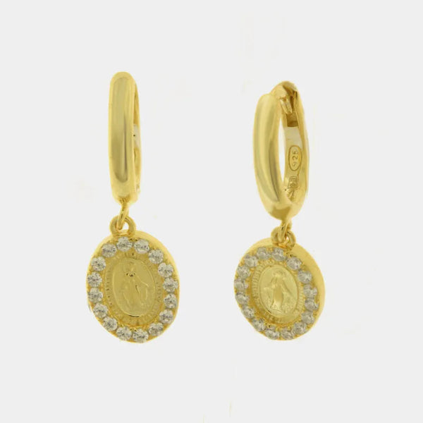 Orecchini argento 925 Madonna - BYSIMON gioielli