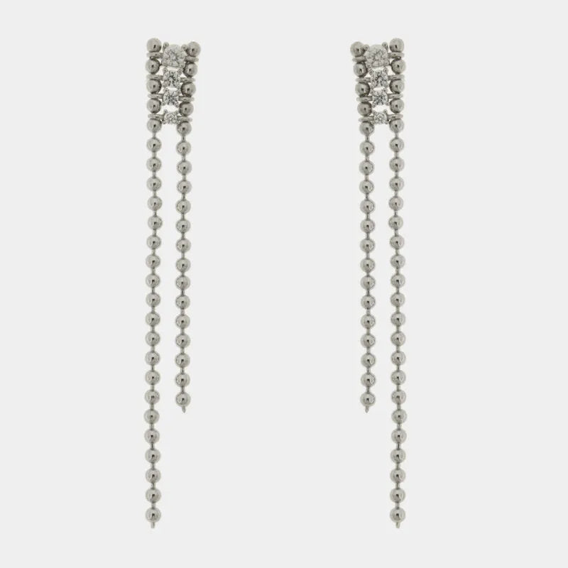 Orecchini in Argento 925 lunghi con zircone