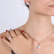 Set in Argento 925 set con zirconi multicolor
