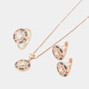 Set in Argento 925 set con zirconi multicolor