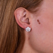 Set in Argento 925 con fiore e zinconi