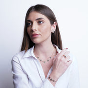 Set in Argento 925 fiori in stile antico