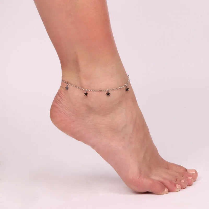 Cavigliera in Argento con stelle
