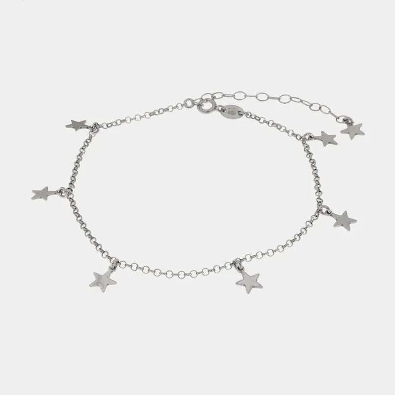 Cavigliera in Argento con stelle