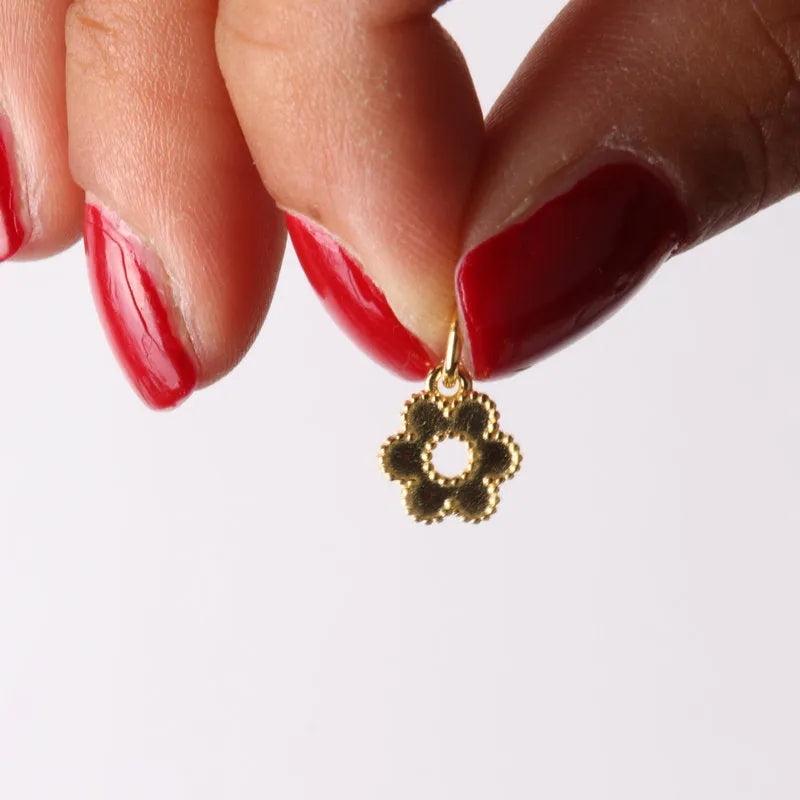 Ciondolo in Argento 925 a forma di fiore BYS - gioiello BySimon