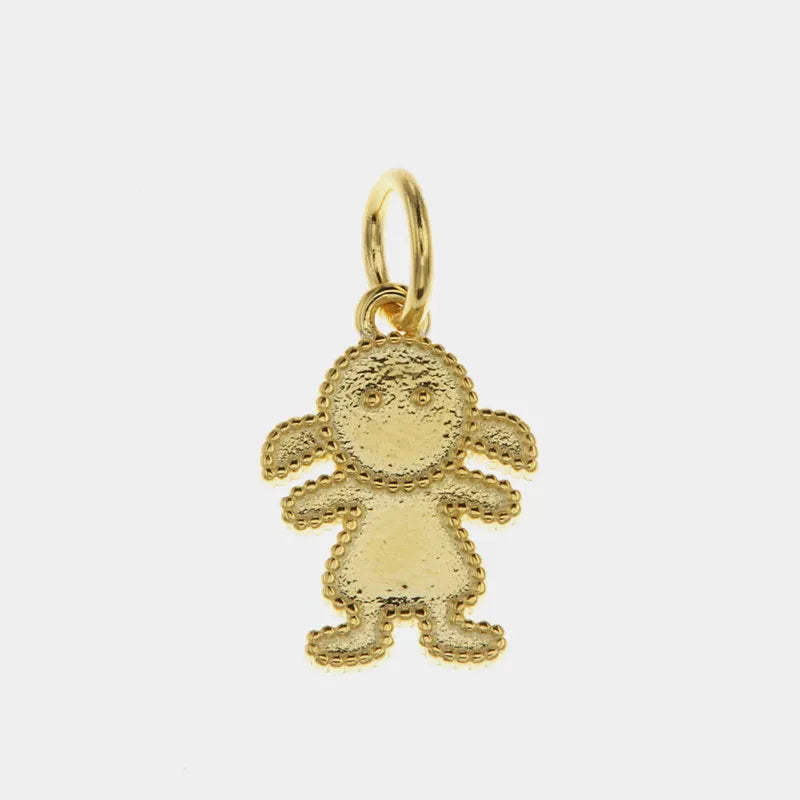 Ciondolo in Argento 925 a forma di bambina BYS - gioiello BySimon