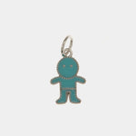 Ciondolo in Argento 925 a forma di bambino con smalto azzurro BYS - gioiello BySimon