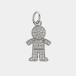 Ciondolo in Argento 925 a forma di papà con zirconi bianchi BYS - gioiello BySimon