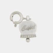 Ciondolo in Argento 925 campanella con scritta capri bianca in silver