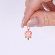 Ciondolo in Argento 925 campanella con scritta capri rosa