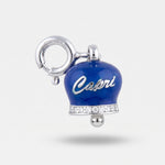 Ciondolo in Argento 925 campanella scritta capri blu