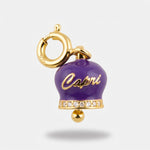 Ciondolo in Argento 925 campanella con scritta capri prugna