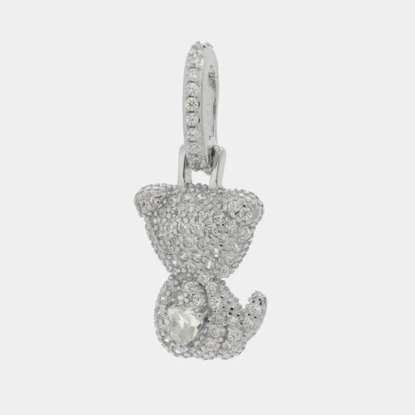 Ciondolo in Argento 925 con cane zirconato - BYSIMON gioielli