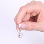 Ciondolo in Argento 925 con angelo e cuore rosa BYSIMON - gioiello BySimon