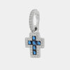 Ciondolo in Argento 925 con croce blu