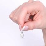 Ciondolo in Argento 925 con campanella zirconata