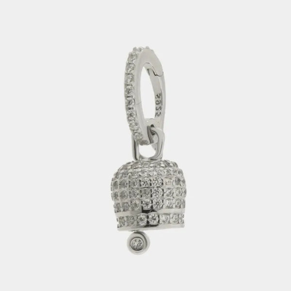 Ciondolo in Argento 925 con campanella zirconata