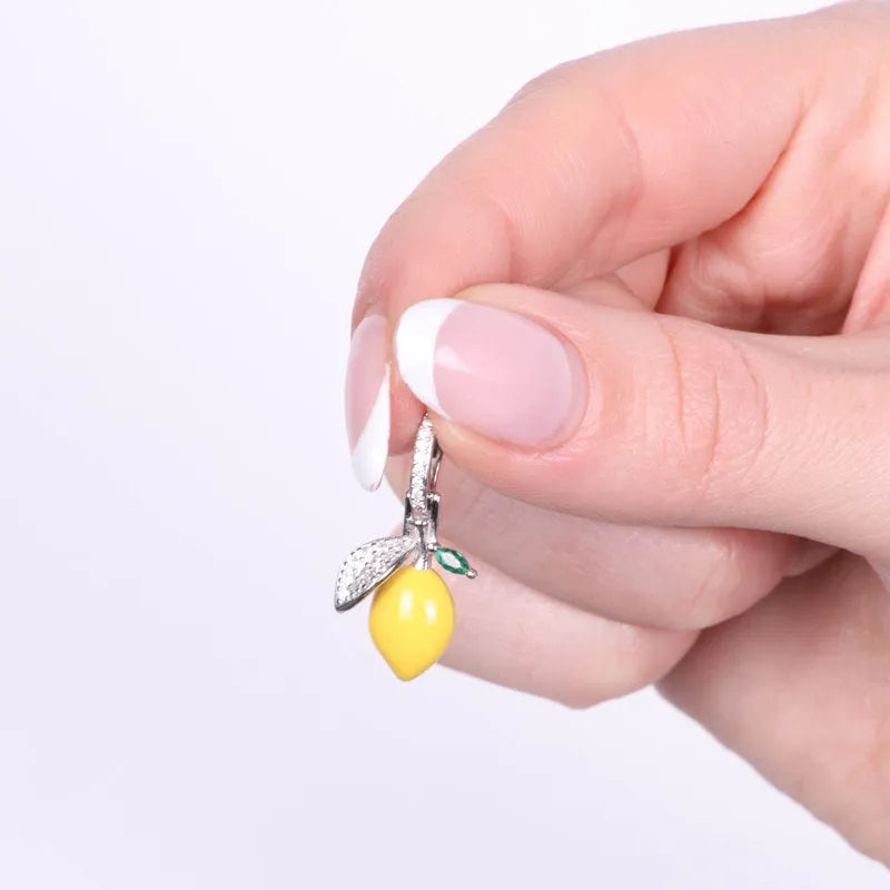 Ciondolo in Argento 925 con limone giallo BYSIMON - gioiello BySimon