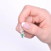 Ciondolo in Argento 925 con croce verde