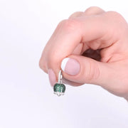 Ciondolo in Argento 925 con campanella verde