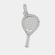Ciondolo in Argento 925 racchetta tennis