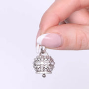 Ciondolo in Argento 925  campanella con perle e zirconi