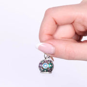 Ciondolo in Argento 925 con campanella e smalti colorati