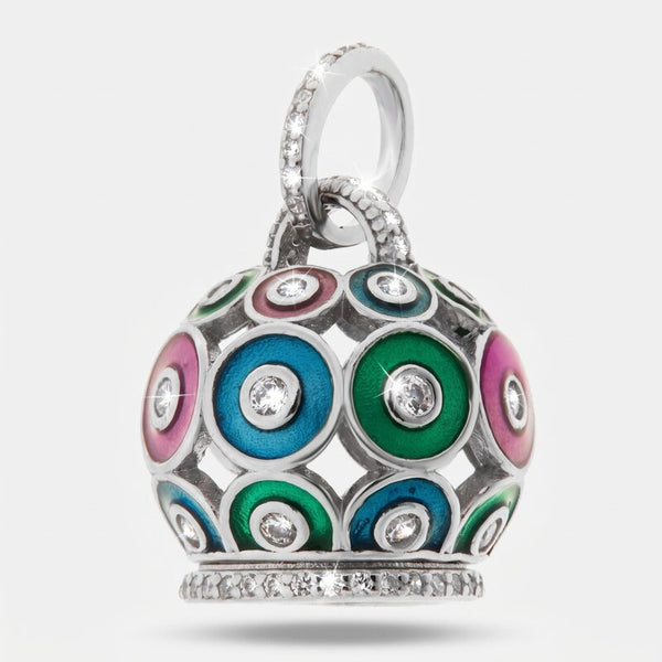 Ciondolo in Argento 925 con campanella e smalti colorati