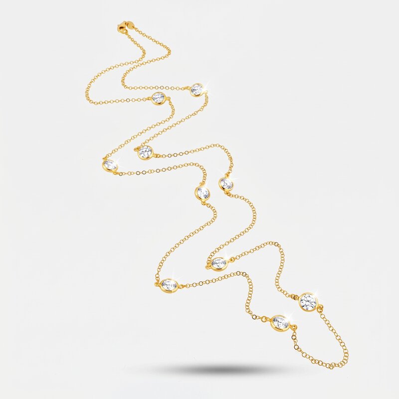 Collana in Argento 925 con cristalli - BYSIMON gioielli