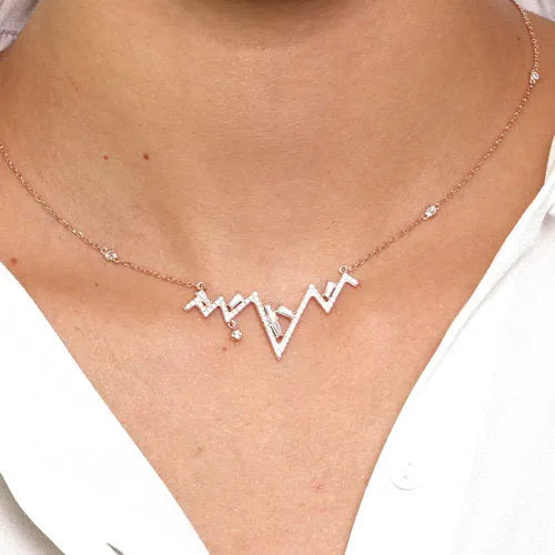 Collana in Argento 925 con pendente zirconato