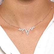 Collana in Argento 925 con pendente zirconato