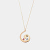 Collana in Argento 925  con cristalli multicolore