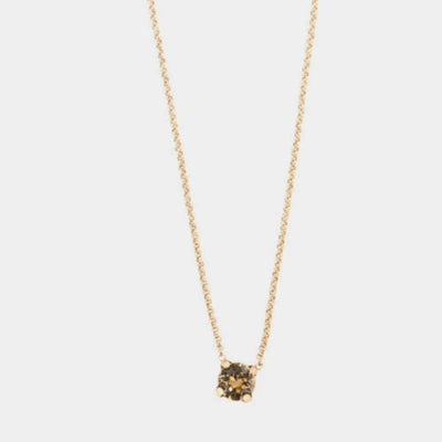 Collana in Argento 925 con punto luce colorato centrale