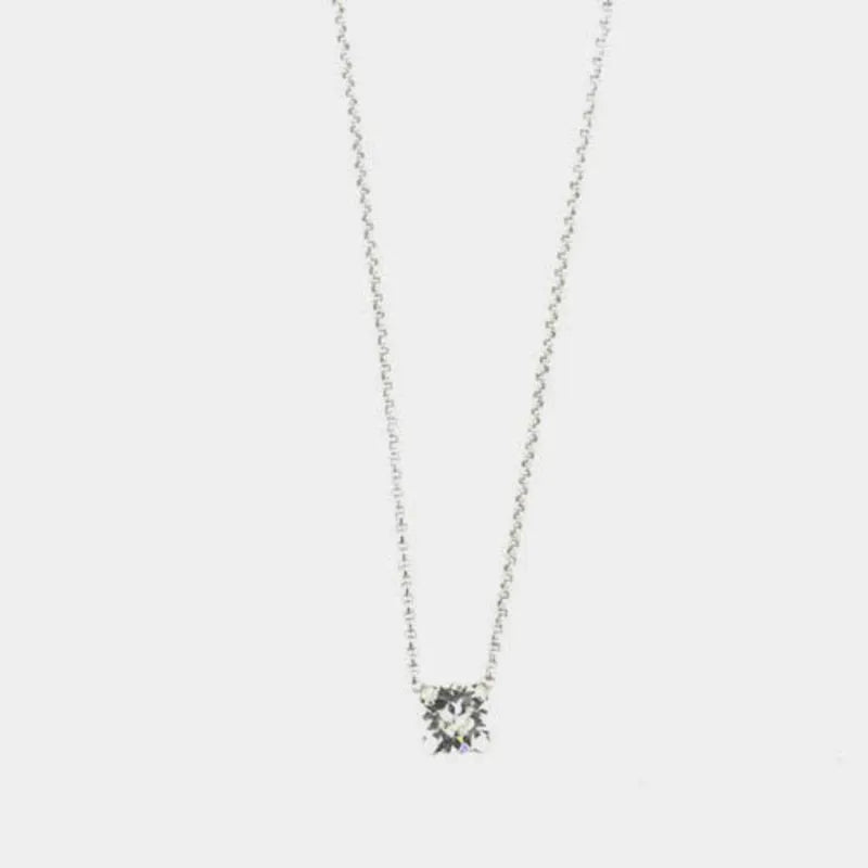 Collana in Argento 925 con punto luce bianco centrale BYSIMON - gioiello BySimon