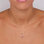 Collana in Argento 925 con pendente zirconato