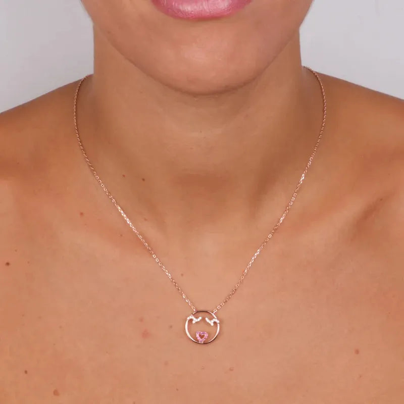 Collana in Argento 925 con pendente zirconato