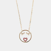 Collana in Argento 925 con pendente zirconato