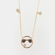 Collana in Argento 925 con pendente zirconato