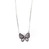 Collana in Argento 925  farfalla zirconata multicolore