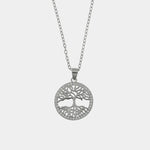 Collana in Argento 925 con albero della vita e zirconi bianchi - BYSIMON gioielli
