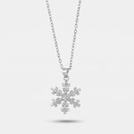 Collana in Argento 925 con fiocco di neve e zirconi bianchi - BYSIMON gioielli