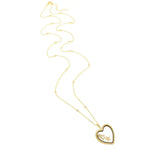 Collana in Argento 925 a cuore con stelle