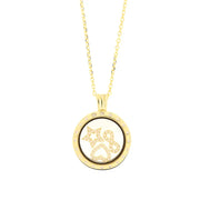 Collana in Argento 925 a cerchio con simboli cuore, infinito e stella