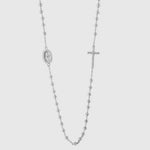 Collana in Argento 925 con simboli religiosi impreziositi da zirconi bianchi