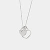 Collana in Argento 925  con ciondoli a forma cuore.